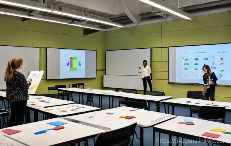 비즈니스 민첩성 향상을 위한 워크숍 기획 - **Prompt 1: Dynamic Innovation Workshop**
    A group of 8-10 diverse professionals, men and women o...